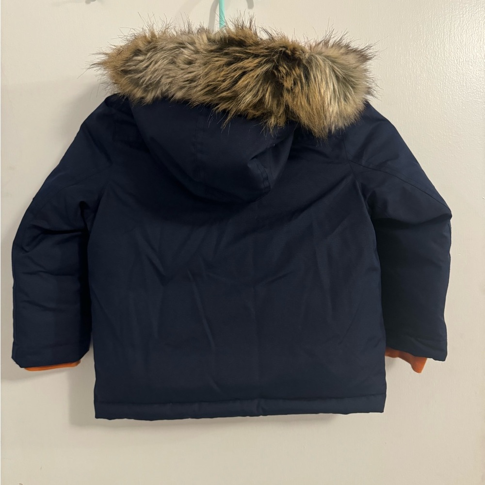 Polo by Ralph Lauren Kids Navy and Orange Puffer Jacket - Picture 5 of 10